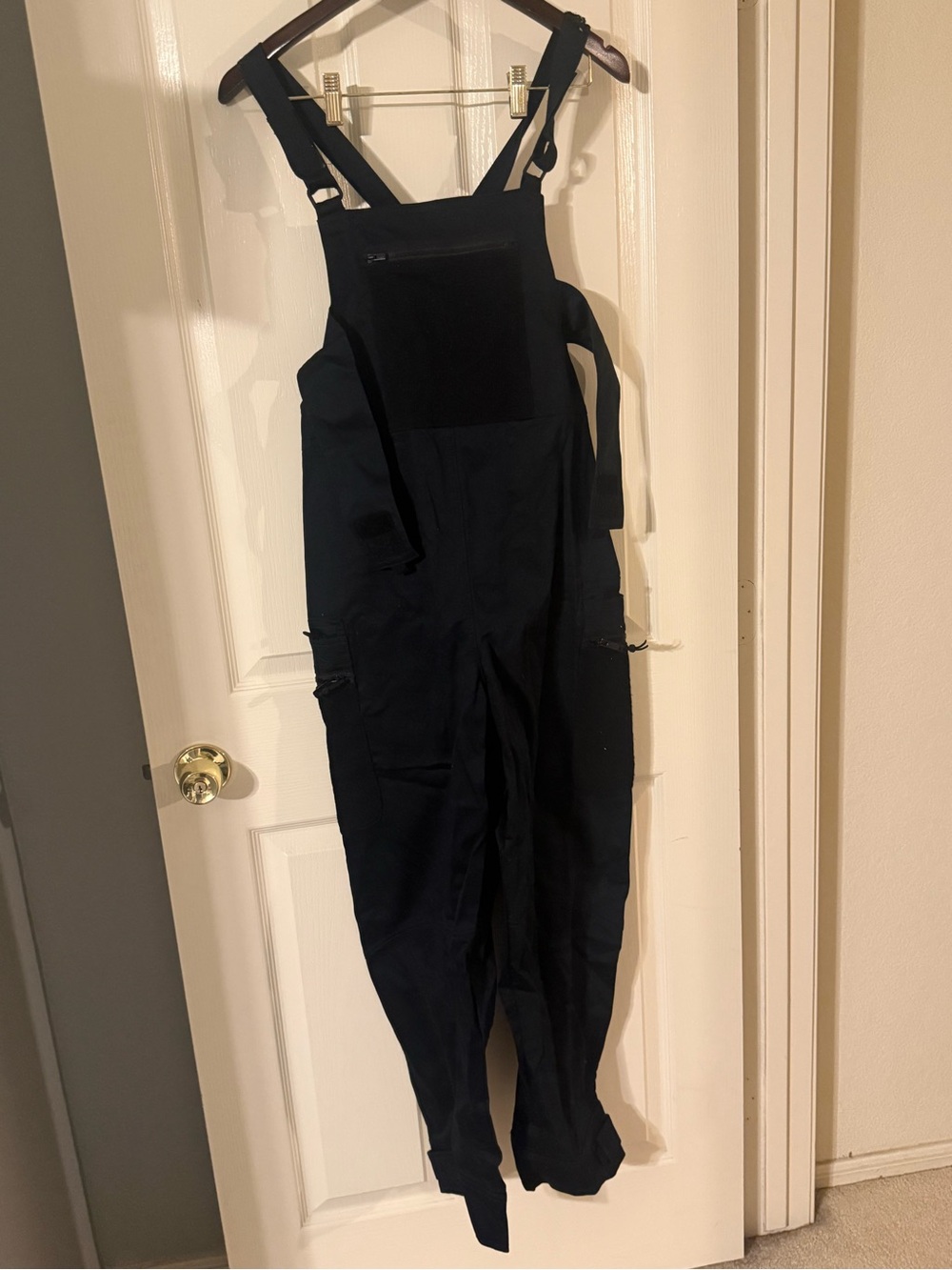 Free People Black Utility Bib Jumpsuit